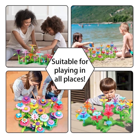Creative Gardens Flower Arrangement Building Toy DIY Play Kit NIB Sealed Ages 3+ - Picture 4 of 16